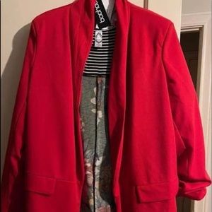 Red Boohoo Blazer